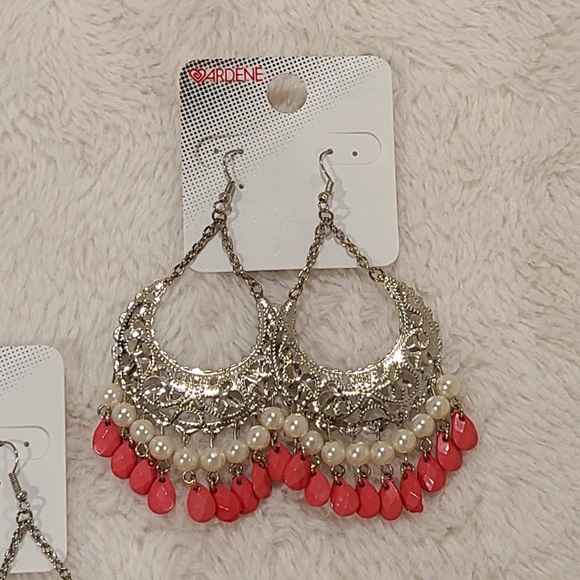 2 pairs of silver chandelier earrings - Picture 3 of 3